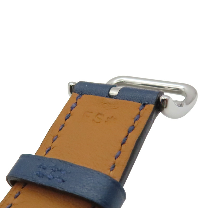 藍色錶盤 皮帶 馬耳他藍 漆面 Heure H腕錶【HERMES 愛馬仕】 HH1.522-11