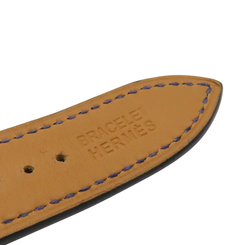 藍色錶盤 皮帶 馬耳他藍 漆面 Heure H腕錶【HERMES 愛馬仕】 HH1.522-12