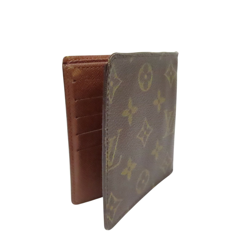 棕色 原花帆布 雙折短夾 M60883【LOUIS VUITTON LV 路易威登】 M60883-1