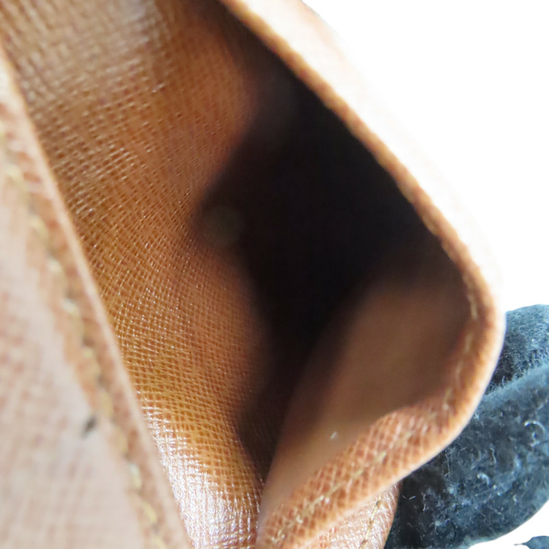 棕色 原花帆布 雙折短夾 M60883【LOUIS VUITTON LV 路易威登】 M60883-4