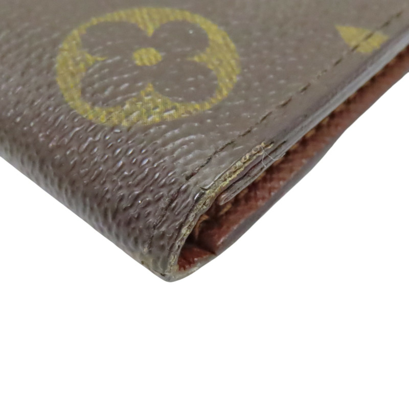 棕色 原花帆布 雙折短夾 M60883【LOUIS VUITTON LV 路易威登】 M60883-7