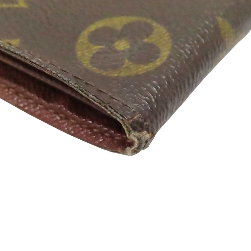 棕色 原花帆布 雙折短夾 M60883【LOUIS VUITTON LV 路易威登】 M60883-8