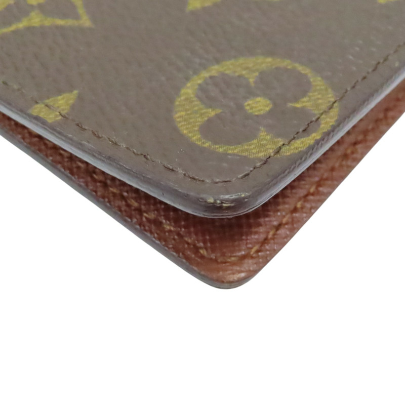 棕色 原花帆布 雙折短夾 M60883【LOUIS VUITTON LV 路易威登】 M60883-10