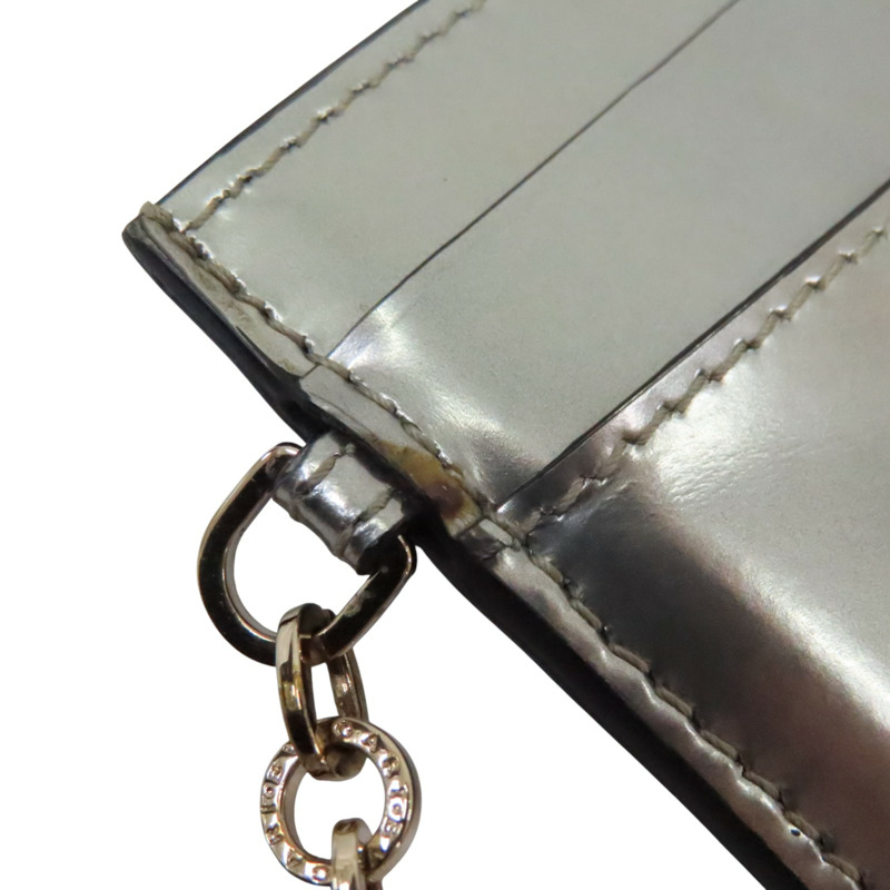 銀色 牛皮 Serpenti Forever Cardholder 卡夾 名片夾【BVLGARI 寶格麗】-9