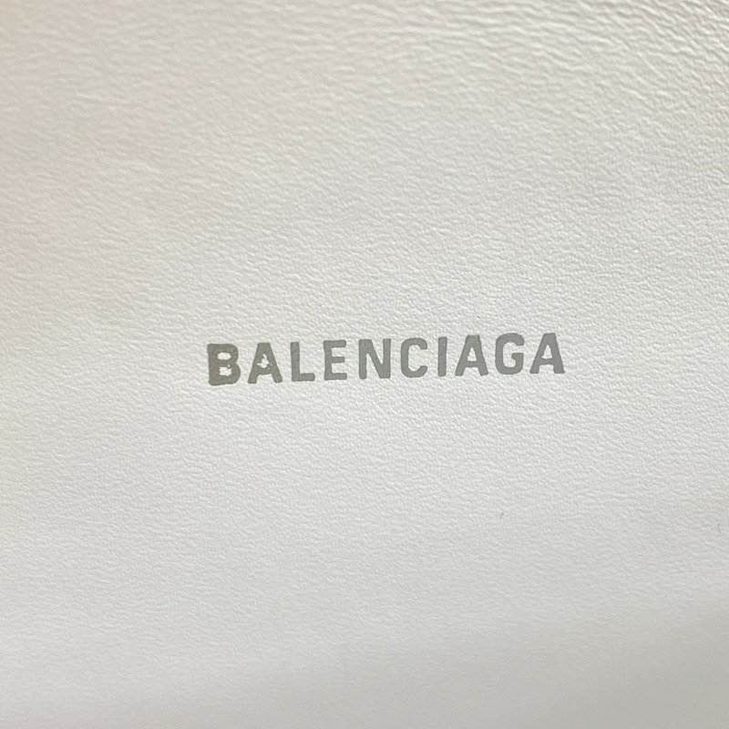 白色 鱷魚紋牛皮 Hourglass 肩背包 592833【Balenciaga 巴黎世家】 592833-4