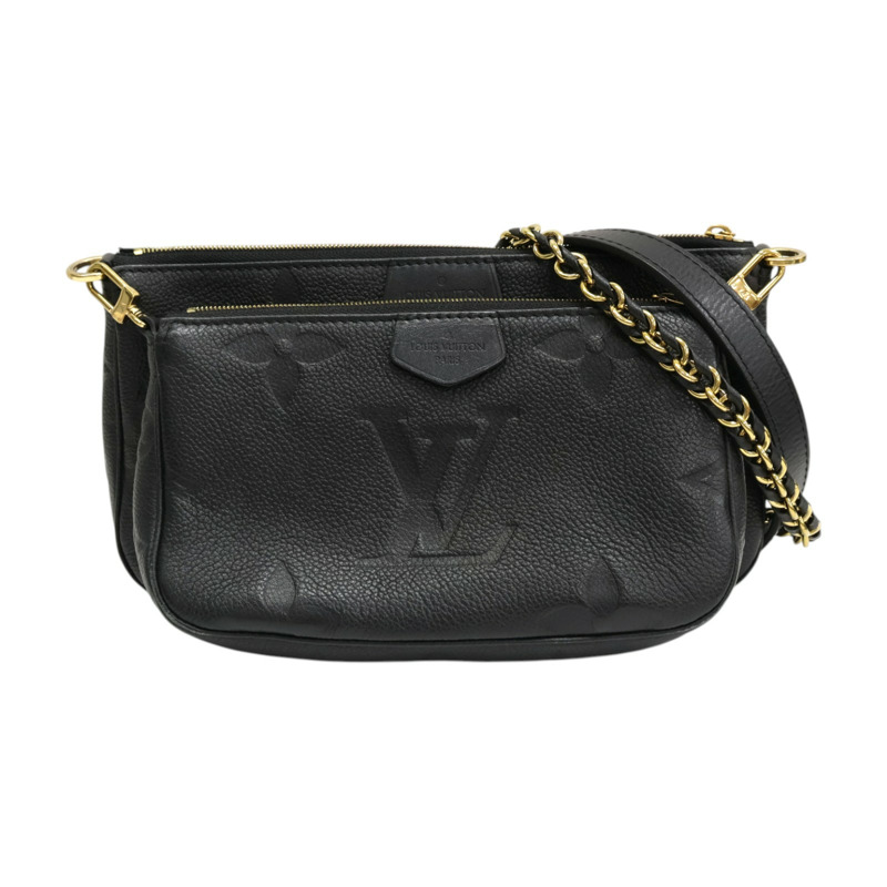 黑色 原花牛皮 Multi Pochette Accessoires 肩背包 M80399【LOUIS VUITTON LV 路易威登】 M80399-0