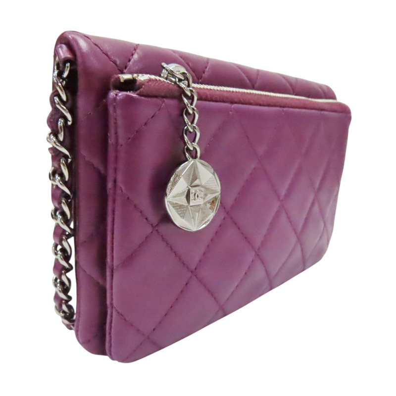 紫色 羊皮 Mineral Nights 銀釦【CHANEL 香奈兒】-1