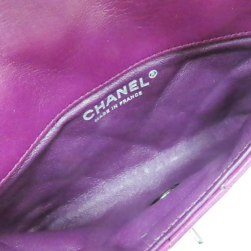 紫色 羊皮 Mineral Nights 銀釦【CHANEL 香奈兒】-3