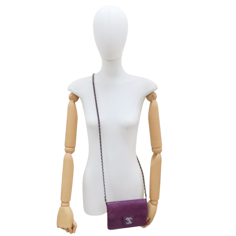 紫色 羊皮 Mineral Nights 銀釦【CHANEL 香奈兒】-9