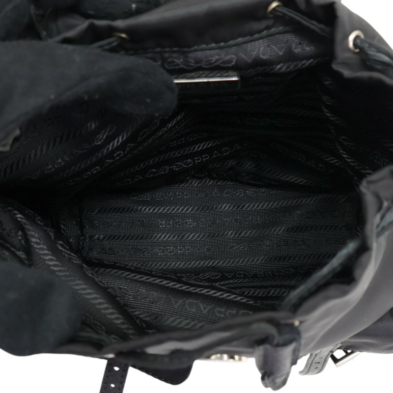 黑色 尼龍 Re-Nylon min 肩背包【PRADA普拉達】 1BH029-2