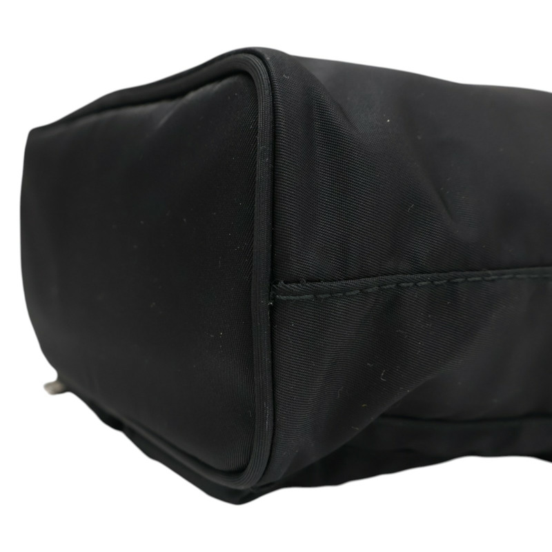 黑色 尼龍 Re-Nylon min 肩背包【PRADA普拉達】 1BH029-8