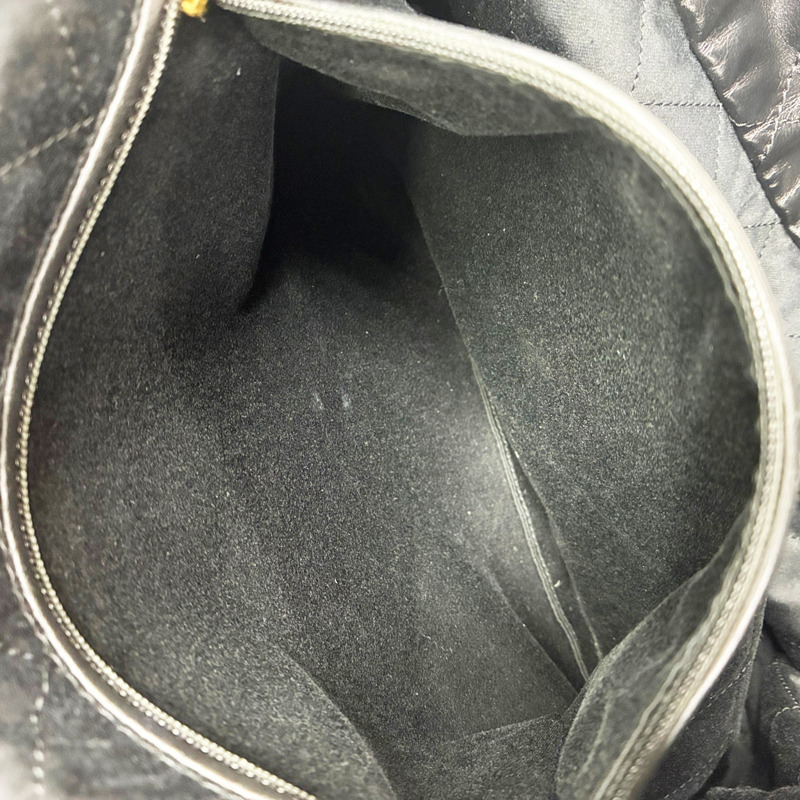 黑色 牛皮 22 中號 肩背包 金釦【CHANEL 香奈兒】 AS3261-4