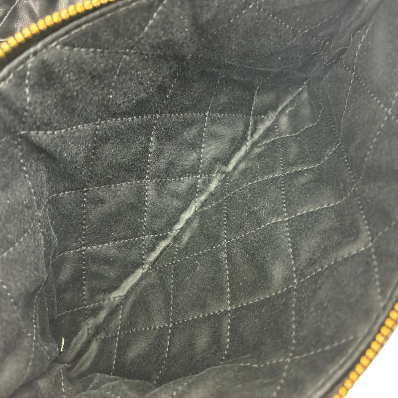 黑色 牛皮 22 中號 肩背包 金釦【CHANEL 香奈兒】 AS3261-5