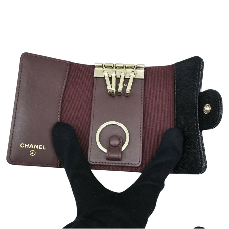 黑色牛皮 鑰匙包 AP0222【CHANEL 香奈兒】 AP0222-2