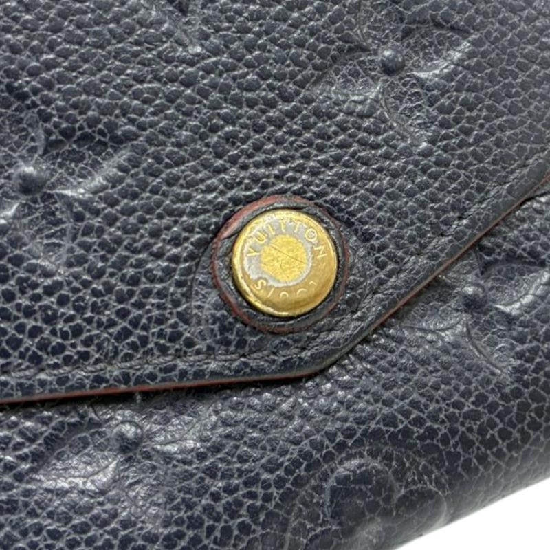 藍色 壓花牛皮 Pochette Cle 扣式 零錢包【LOUIS VUITTON LV 路易威登】 M62017-5