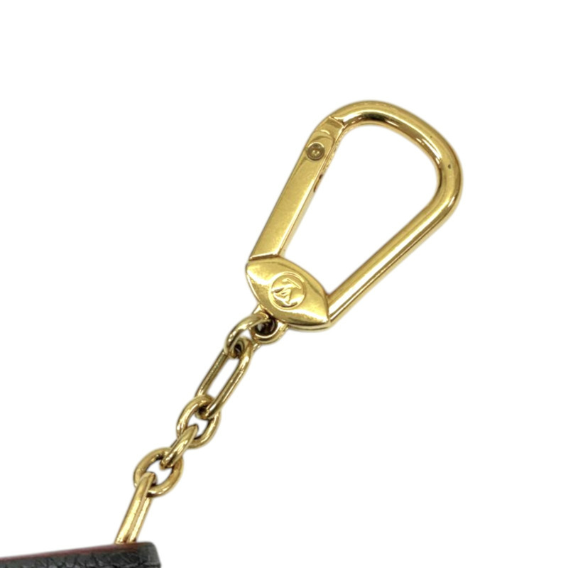 藍色 壓花牛皮 Pochette Cle 扣式 零錢包【LOUIS VUITTON LV 路易威登】 M62017-7