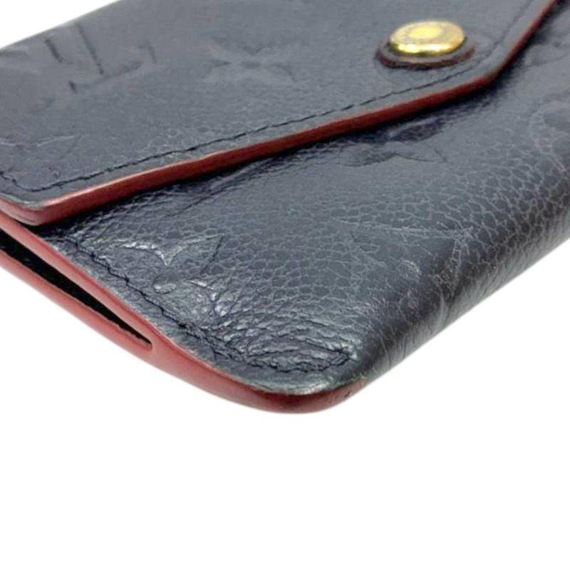 藍色 壓花牛皮 Pochette Cle 扣式 零錢包【LOUIS VUITTON LV 路易威登】 M62017-9