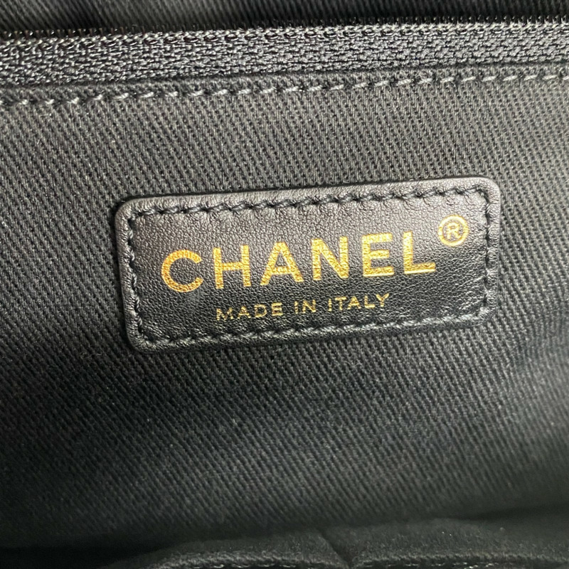 黑色 荔枝紋牛皮 Globe Trotter Flap Bag 肩背包【CHANEL 香奈兒】-4