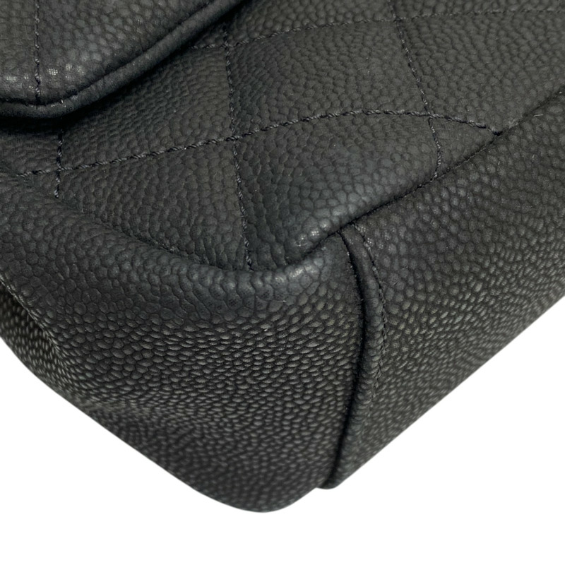 黑色 荔枝紋牛皮 Globe Trotter Flap Bag 肩背包【CHANEL 香奈兒】-9