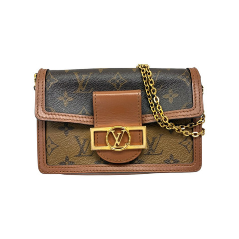 棕色 原花帆布 Dauphine 肩背包 M68746【LOUIS VUITTON LV 路易威登】 M68746