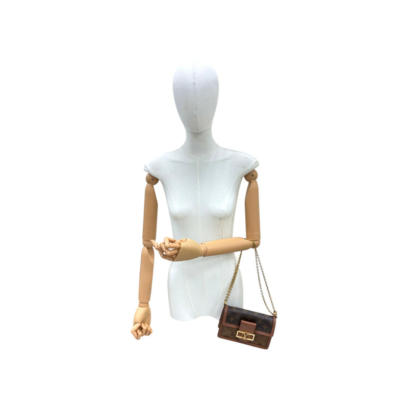 棕色 原花帆布 Dauphine 肩背包 M68746【LOUIS VUITTON LV 路易威登】 M68746-6