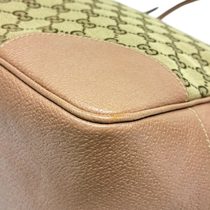 粉色 牛皮 GG帆布 Bree 肩背包【GUCCI 古馳】 323671-11