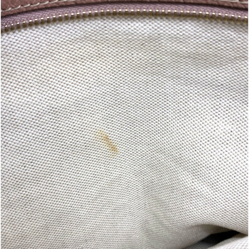 粉色 牛皮 GG帆布 Bree 肩背包【GUCCI 古馳】 323671-13