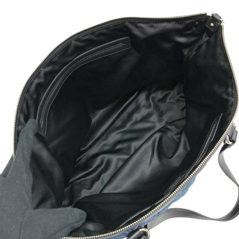 藍色 尼龍 字母 托特包 肩背包 缺背帶鎖頭【Salvatore Ferragamo 費拉格慕】 AU-21/G366-2