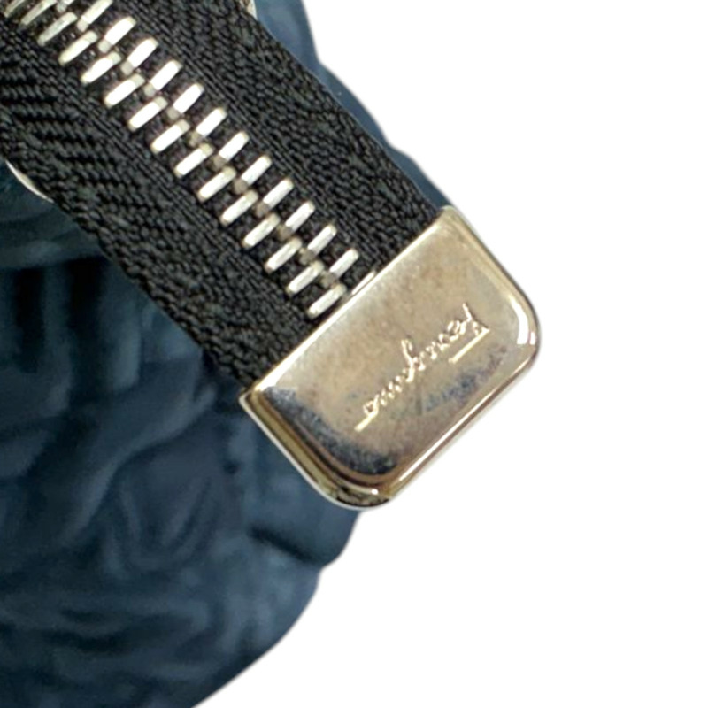 藍色 尼龍 字母 托特包 肩背包 缺背帶鎖頭【Salvatore Ferragamo 費拉格慕】 AU-21/G366-6