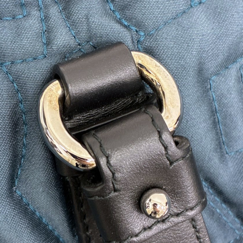 藍色 尼龍 字母 托特包 肩背包 缺背帶鎖頭【Salvatore Ferragamo 費拉格慕】 AU-21/G366-12