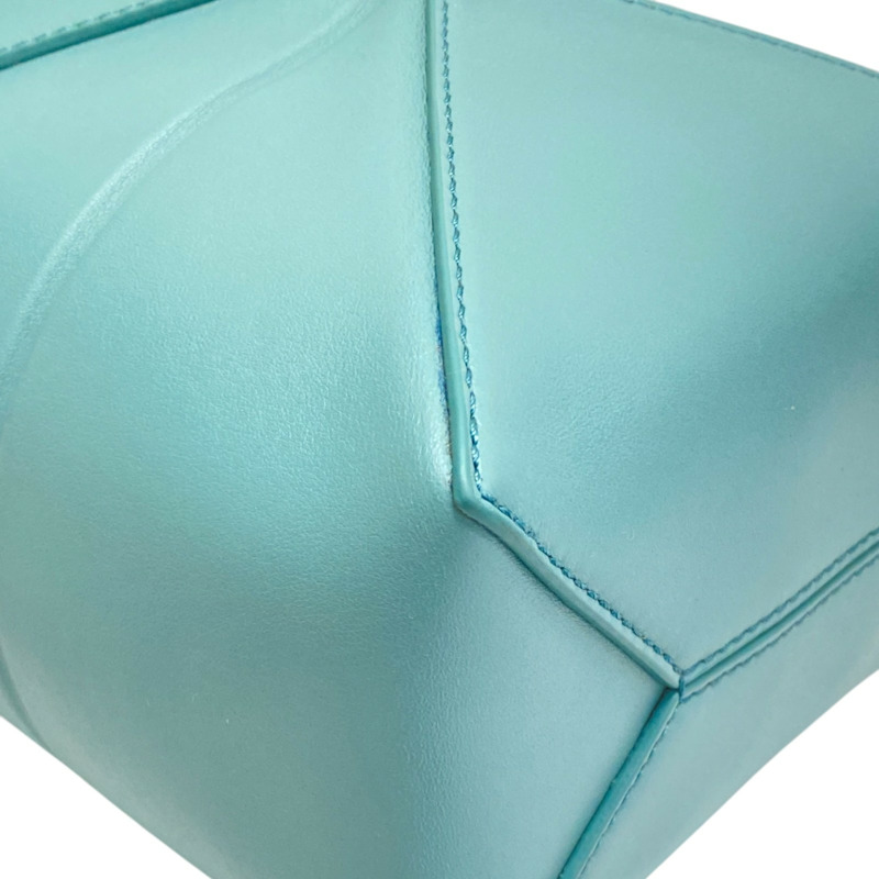 藍色 牛皮 Puzzlefold Tote Mini Suna Fujita聯名 肩背包【LOEWE 羅威】 A779V25X13-8