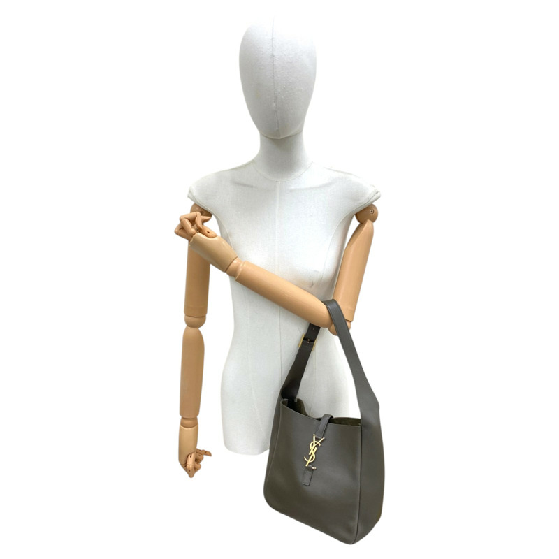 綠色 牛皮 LE 5A7小號 手提包 713938【SAINT LAURENT YSL 聖羅蘭 】 713938-8