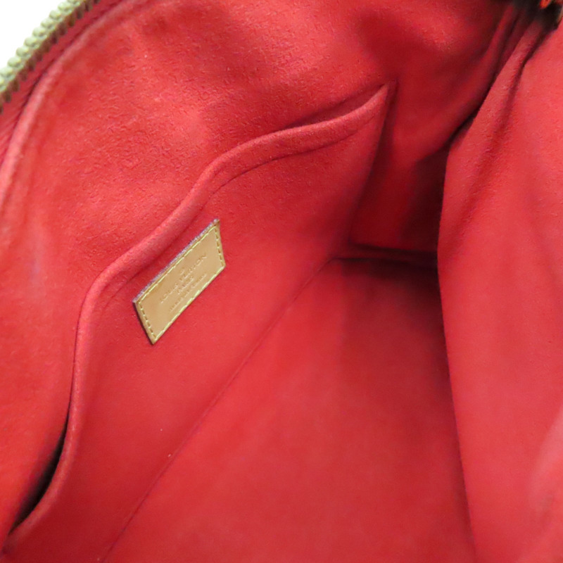 紅/棕色 原花帆布 牛皮 Pallas 肩背包 M41241【LOUIS VUITTON LV 路易威登】 M41241-2