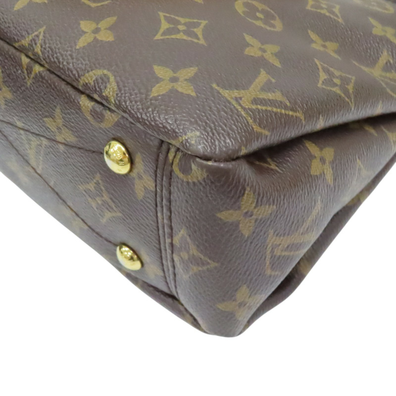 紅/棕色 原花帆布 牛皮 Pallas 肩背包 M41241【LOUIS VUITTON LV 路易威登】 M41241-12
