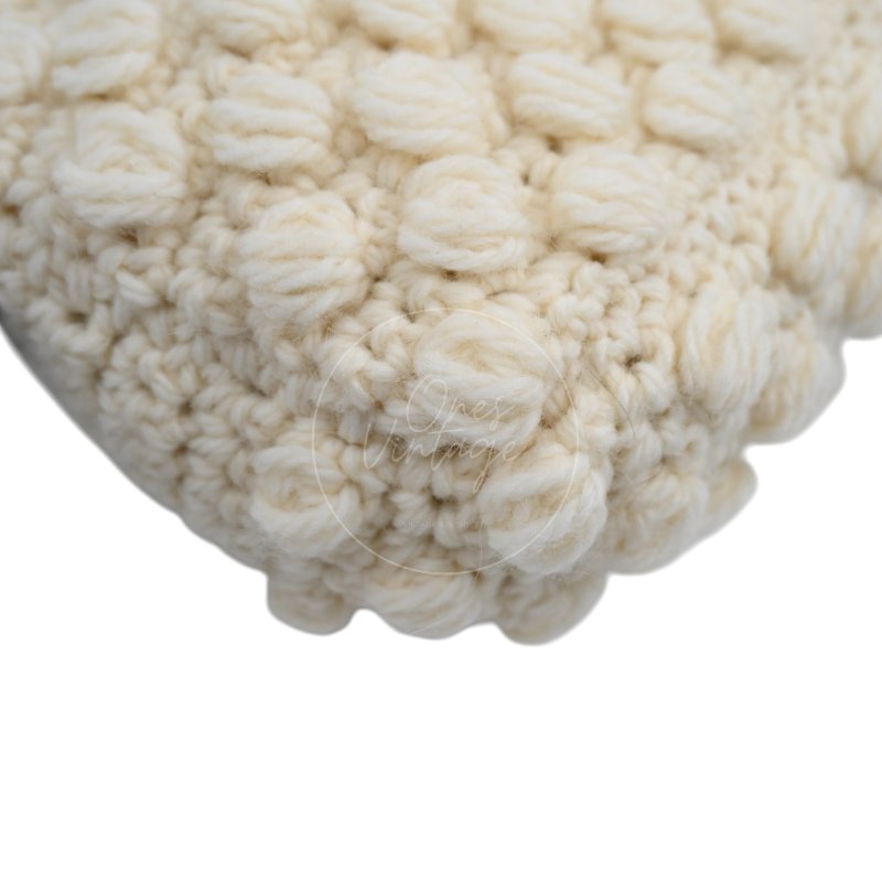 中古 芬迪 Fendi Mamma 法棍包 Baguette Knit Wool  針織羊毛手袋-16