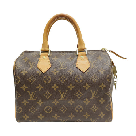 棕色 原花帆布 Speedy 25 手提包【LOUIS VUITTON LV 路易威登】 M41528