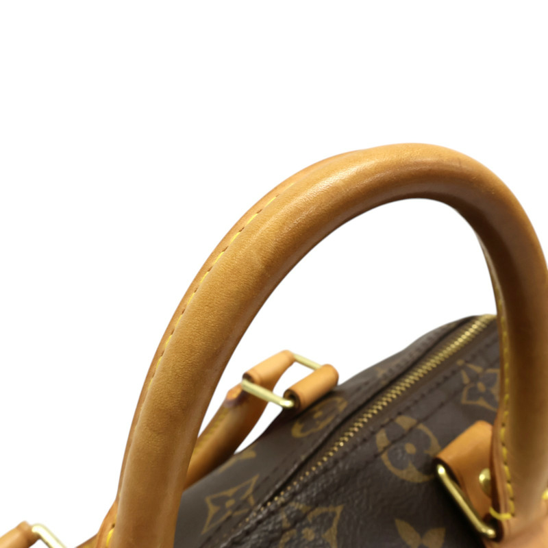 棕色 原花帆布 Speedy 25 手提包【LOUIS VUITTON LV 路易威登】 M41528-11