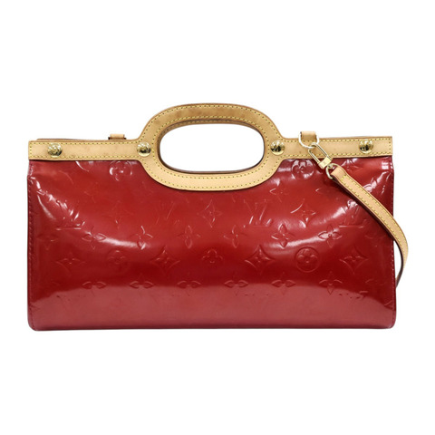 紅色 漆皮 原花 Roxbury Drive 兩用包【LOUIS VUITTON LV 路易威登】 M91987