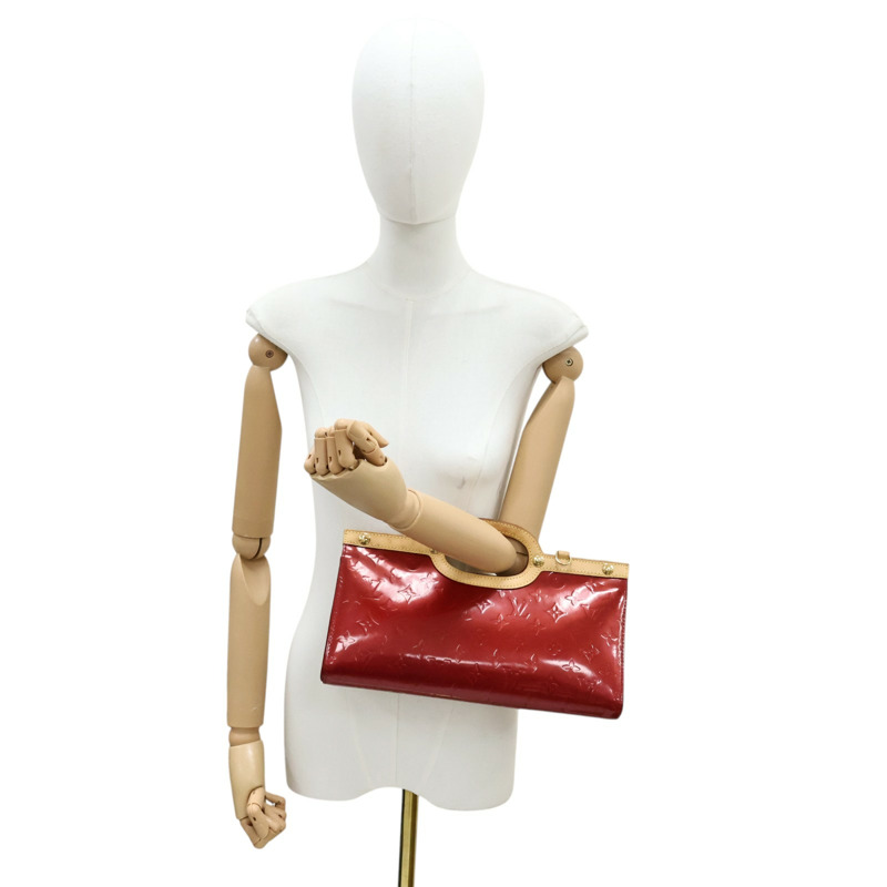 紅色 漆皮 原花 Roxbury Drive 兩用包【LOUIS VUITTON LV 路易威登】 M91987-5