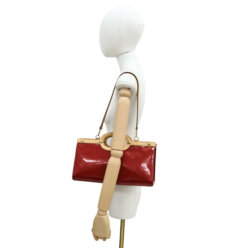 紅色 漆皮 原花 Roxbury Drive 兩用包【LOUIS VUITTON LV 路易威登】 M91987-6