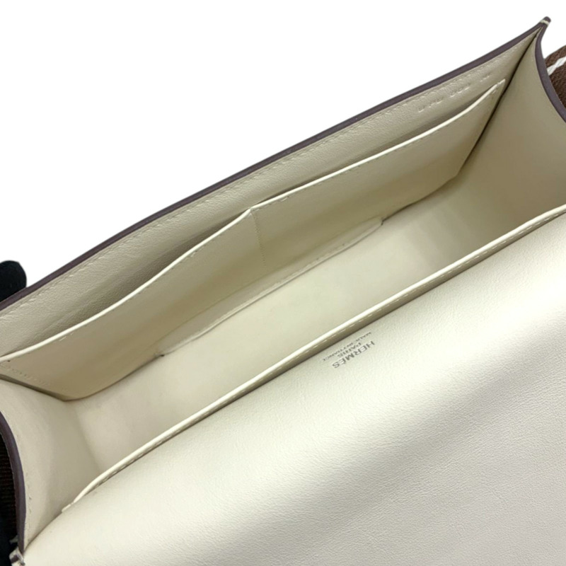 奶油白 Chevre山羊皮 Geta 肩背包 U刻【HERMES 愛馬仕】 H083052CC-3