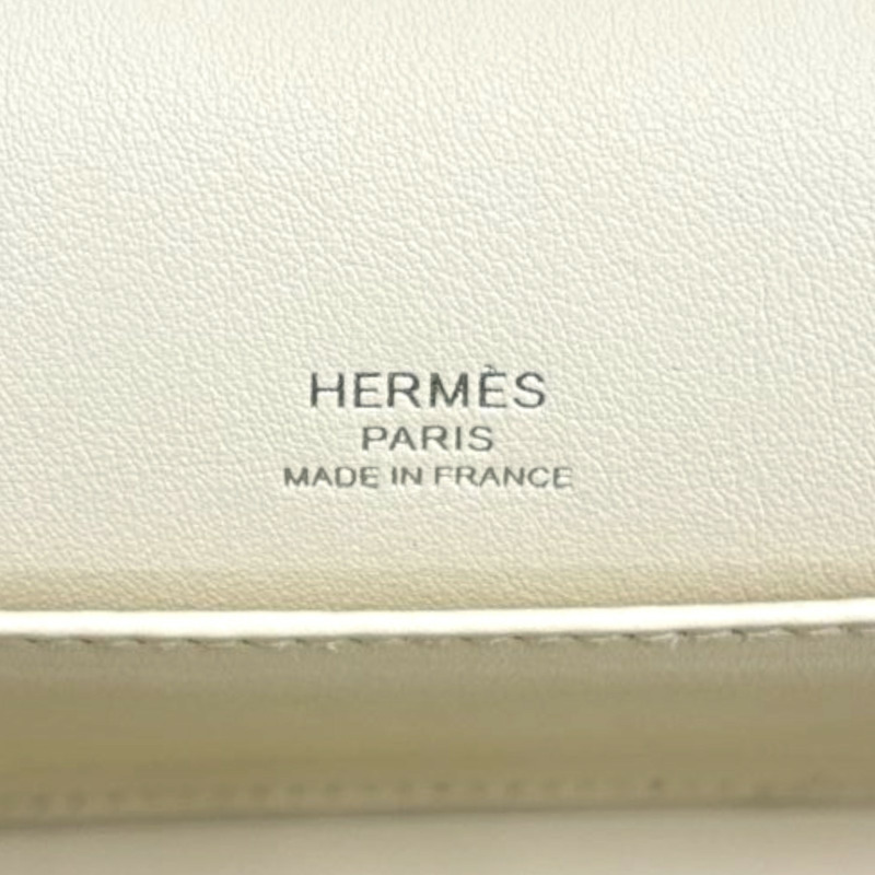 奶油白 Chevre山羊皮 Geta 肩背包 U刻【HERMES 愛馬仕】 H083052CC-4