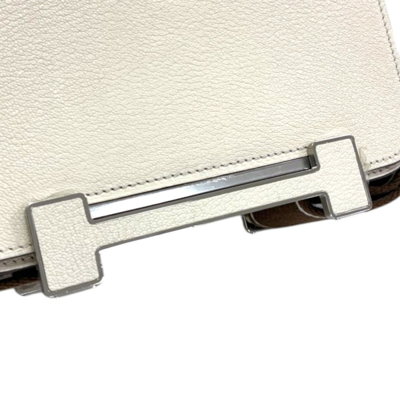 奶油白 Chevre山羊皮 Geta 肩背包 U刻【HERMES 愛馬仕】 H083052CC-6