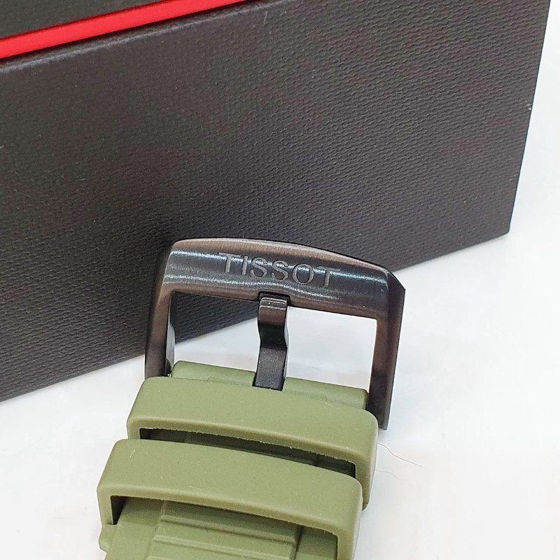 【大眾名錶】TISSOT天梭 T141.417.37.061.02 競速系列 2026/02 計時碼錶 墨綠色計時圈 原廠帶扣 錶徑45mm B1288-6