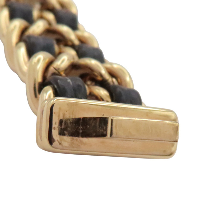 黑色錶盤 鍍金 皮革錶帶 Premiere S 石英腕錶【CHANEL 香奈兒】 H6951-12