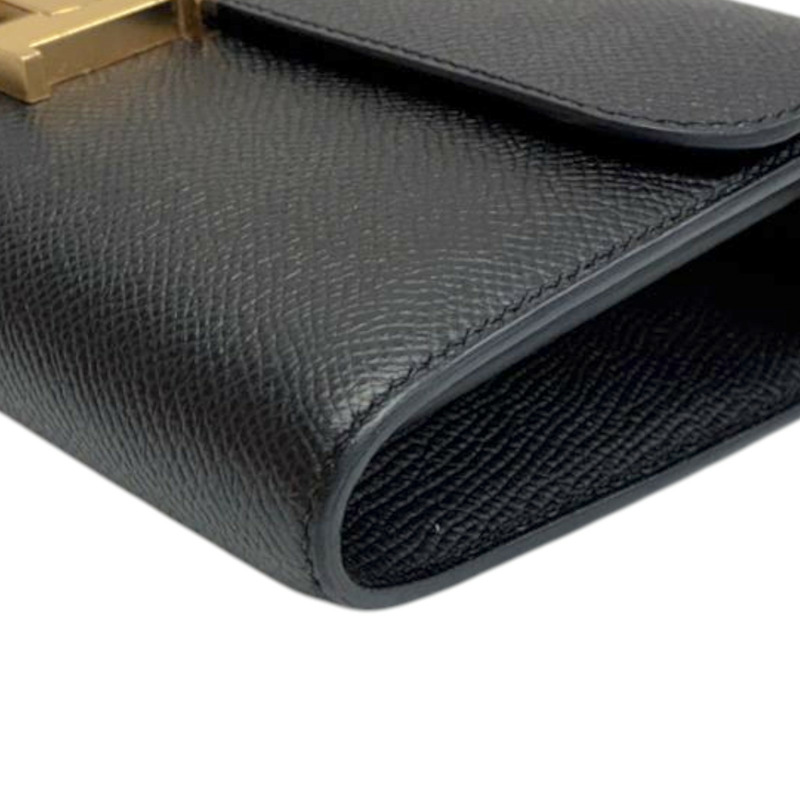 黑色 Epsom牛皮 Constance To Go 肩背包 Z刻 金釦【HERMES 愛馬仕】 H080125CD-9