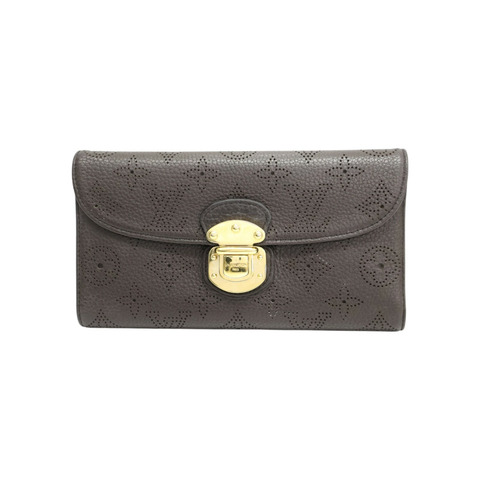 棕色 牛皮壓紋 三折長夾【LOUIS VUITTON LV 路易威登】 M95968