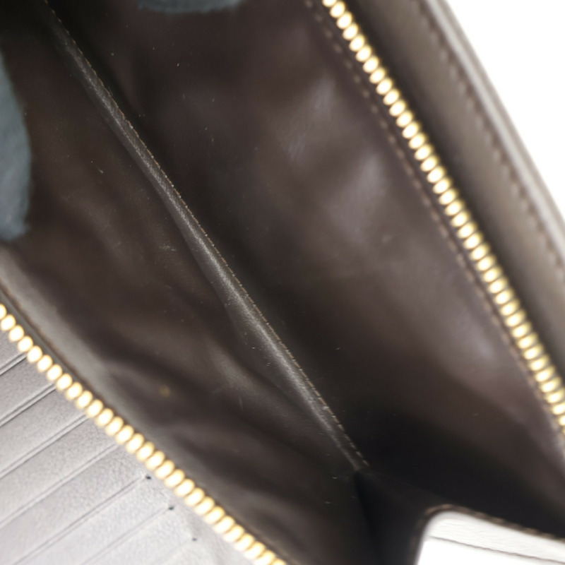 棕色 牛皮壓紋 三折長夾【LOUIS VUITTON LV 路易威登】 M95968-4