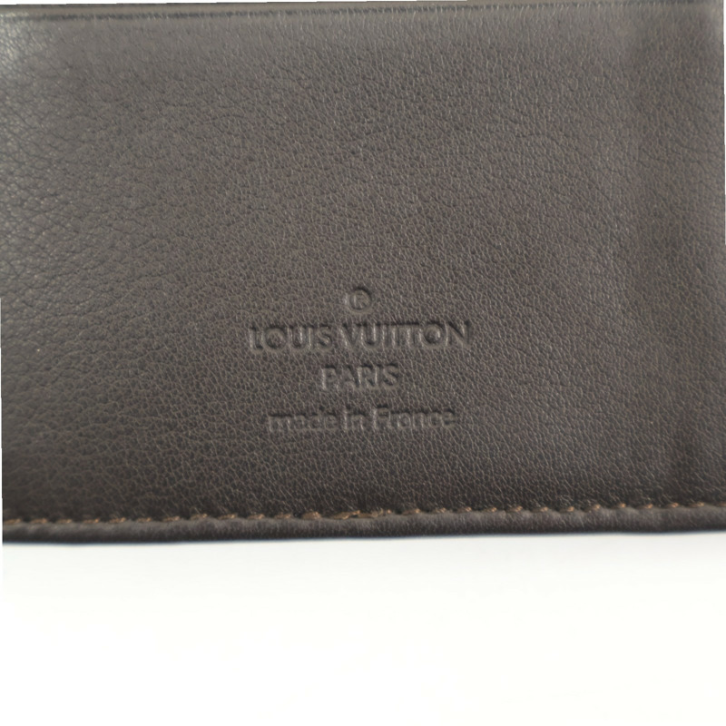 棕色 牛皮壓紋 三折長夾【LOUIS VUITTON LV 路易威登】 M95968-5