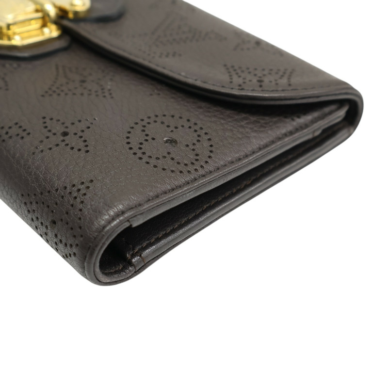 棕色 牛皮壓紋 三折長夾【LOUIS VUITTON LV 路易威登】 M95968-10